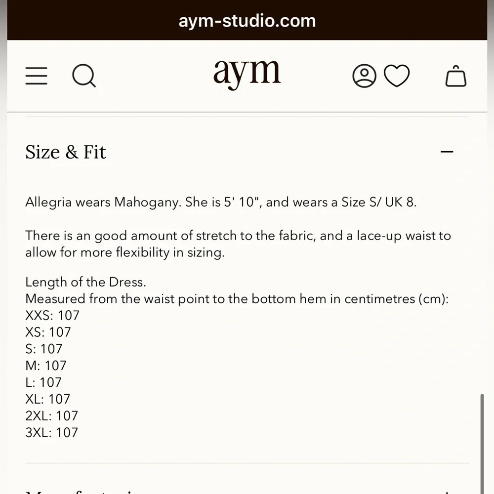 aym nwt Venus dress in natural - Picture 8 of 12